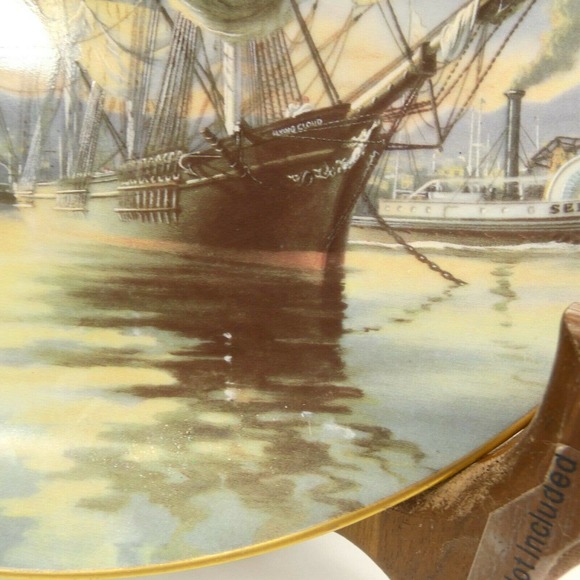 FLYING CLOUD Great Clipper Ships Plate Collection 1981 Franklin Porcelain UHH&L - Picture 4 of 11